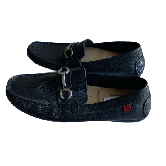 Marc Joseph Stafford Leather Loafer Size 8 Black Slip On Office Business Wedding - Picture 6 of 11